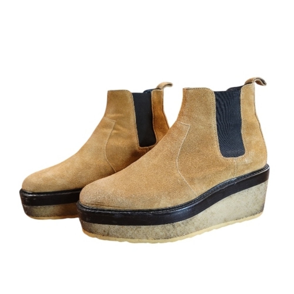 Pierre Hardy Camel and Black Platform Booties
